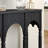 39" Solid Wood Console Table With Arch Design-690975229