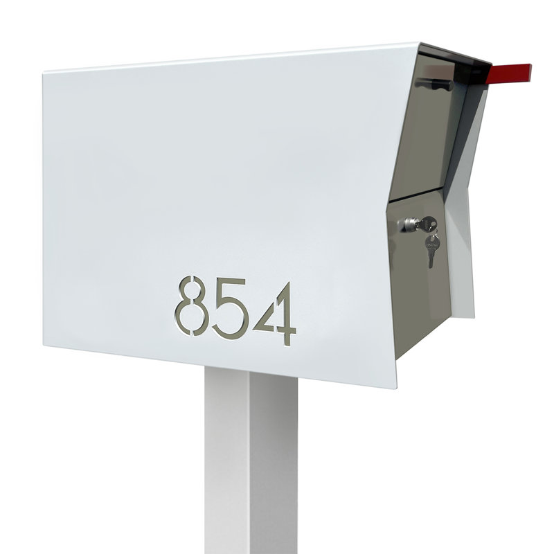 Boîte rétractable Retrobox en blanc et noir, Blanc / gris, Oui