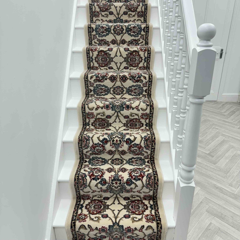 Stair Runner Damask Area Rug, Stair Runner 66 x 600 cm
