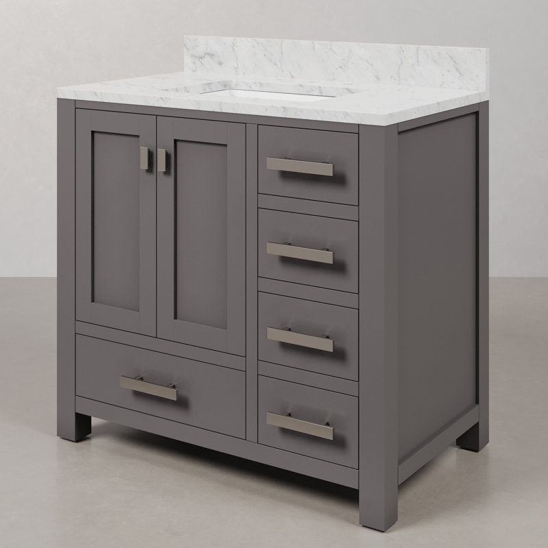Steve 36'' W Single Vanity, Cashmere Grey