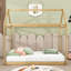 Lit simple en bois