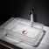 Modern Glass Rectangle Transparent Bathroom Vessel Sink Clear Wash Sink With Drain