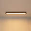 Plafonnier encastré linéaire en bois 1 lumière DEL 32 W Farmhouse