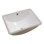 Lavabo de salle de bain sous-comptoir en céramique blanc encastrable L 18 po x l 14 po