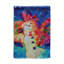 Lanterne drapeau de jardin bonhomme de neige lustré