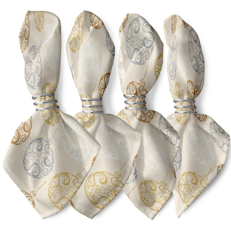 Ensemble de serviettes 22 "Painterly Bulbs, Brun