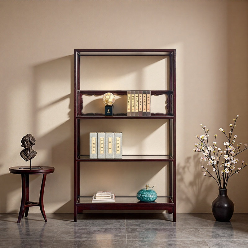 Nouvelle bibliothèque de style rétro chinois minimaliste