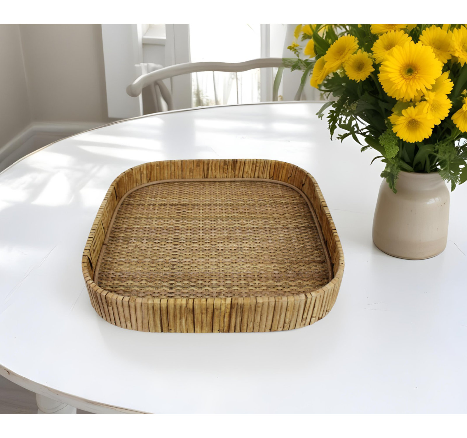 Kashen Decorative Tray, 2" H x 13" L x 13" W