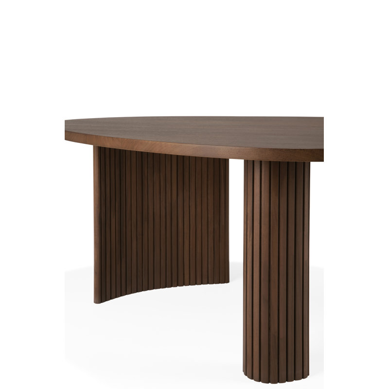 Boomerang Solid Wood Coffee Table, Brown