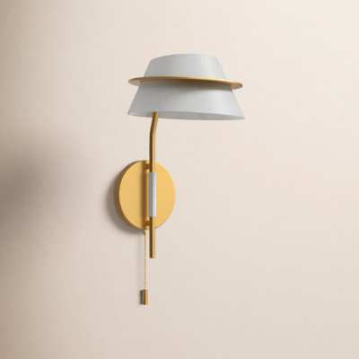 Mirena Single Light Steel Dimmable Wallchiere