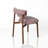 Houndstooth Upholstered Wood-look Metal Frame 2pc Dining Chairs-753061571-753061568
