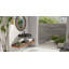 Lavabo de salle de bain mural carré en résine 18,8 po x 18,8 po Badeloft WT-06-S-MBLK-138403121