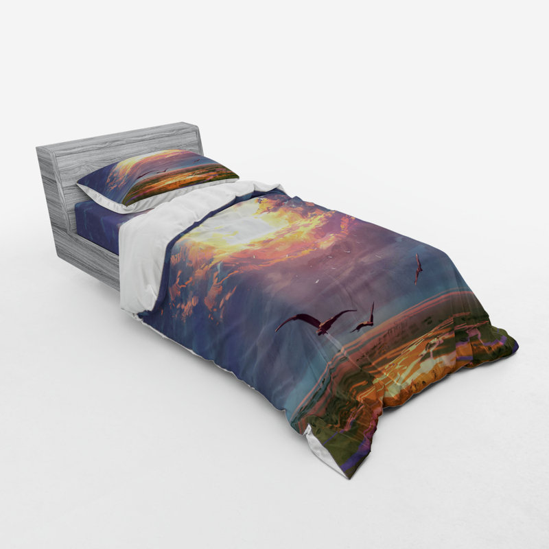 Fantasy Modern & Contemporary Duvet Cover, Twin Duvet Cover + 2 Additional Pieces