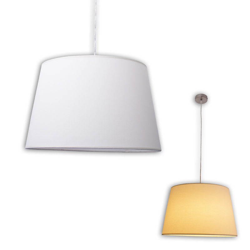 1 - Light Drum Pendant, Chrome