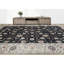 Tapis noir et beige noué à la main de haute qualité