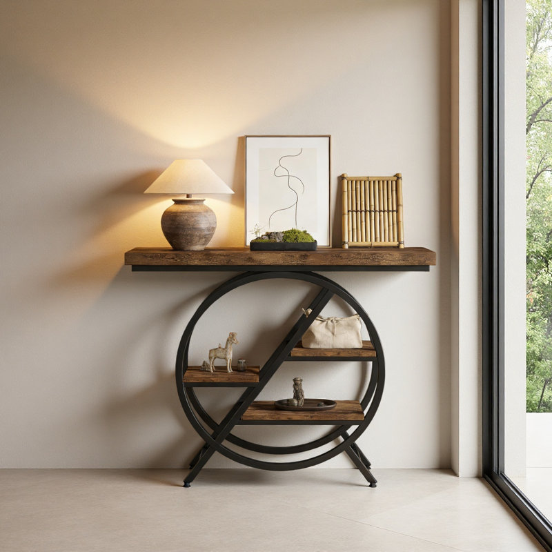 Hall Table,Chic Console Table,Functional Entryway Table