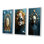 «Sci-Fi Beauty Portrait Of A Futuristic Woman», 3 pièces sur toile