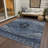 Machine Washable Indoor/Outdoor Xhevrie Blue Rug-306462831