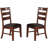 Contemporary Rectangle Dining Table W Leaf 6X Side Chairs 7Pc Set