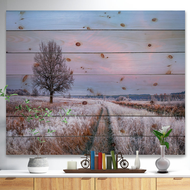 Dry Oak Tree - Print, 12" H x 20" W x 1" D, Wrapped Canvas