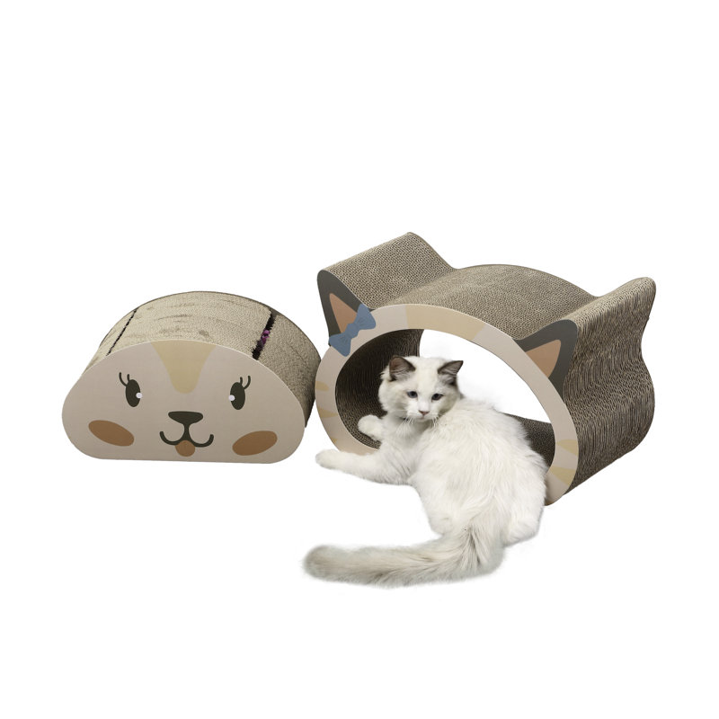 Emmogene Scratching Post, Cream/Peach