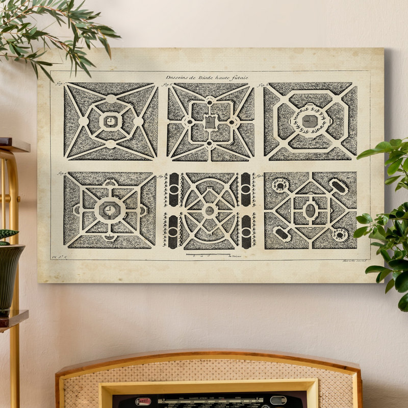 " Garden Parterre IV ", 18X27