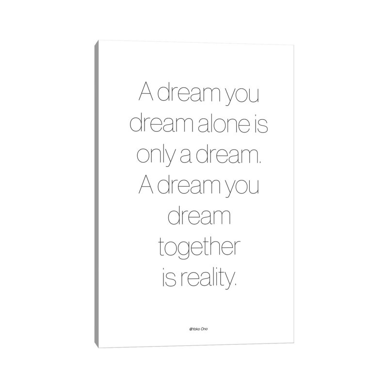 A Dream - Print on Canvas, Wrapped Canvas, 66.04cm H x 45.72cm W x 3.81cm D