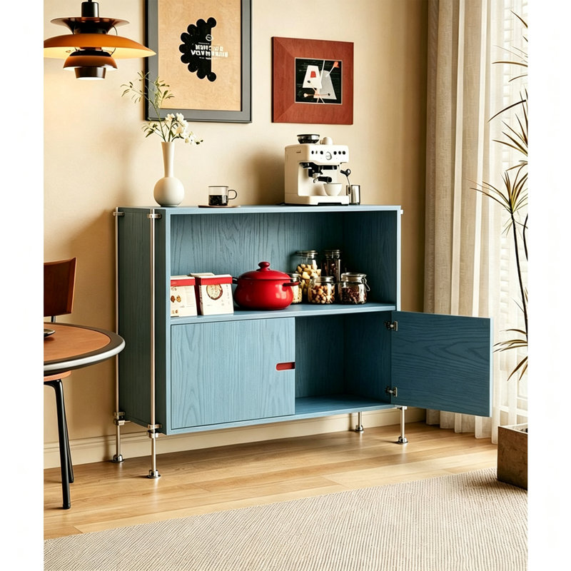 Wide Countertop Grooved Buffet Table