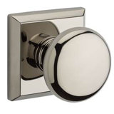 Round Single Dummy Door Knob with Traditional Square Rose