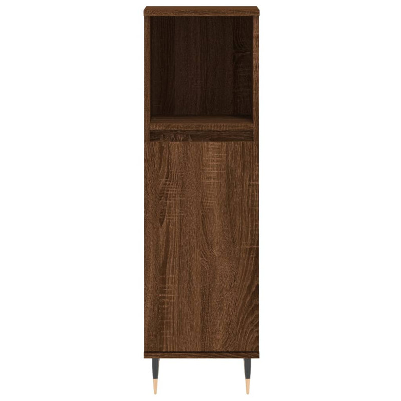 Bathroom Cabinet, Brown Oak
