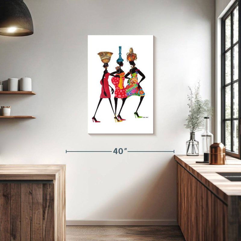 Vers le marché, H 36 po x l 24 po
