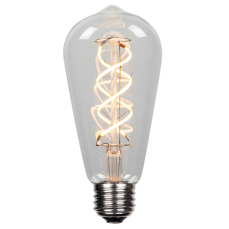 40 Watt Equivalent, ST64 LED, Dimmable Light Bulb, Warm White (2200K) E26 Base