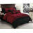 Dynasty Oriental 7-Piece Black Red Jacquard Comforter Set-1570932004