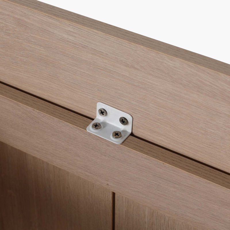 Meuble-lavabo simple 24 po avec plateau Alysen, Chêne clair uni