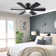46" Ceiling Fan with Light Kit and Remote Control