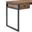 Solid Wood Top Metal Base Writing Desk-1405499465