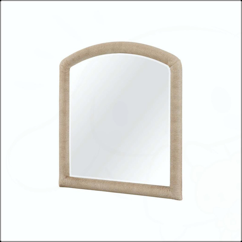 Miroir arqué en corde - Caramel