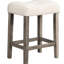 Ensemble de 2 tabourets de salle à manger à hauteur de comptoir, tabouret de style transitionnel avec repose-pieds et tabouret de bar-1156067910-1156067905
