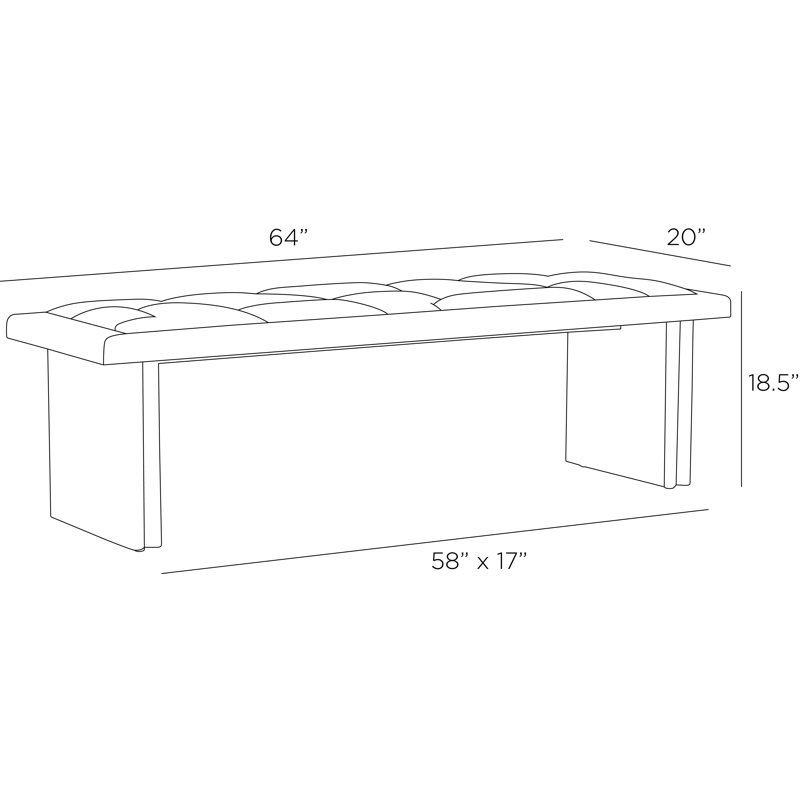 Fairfield Upholstered Dining Bench
