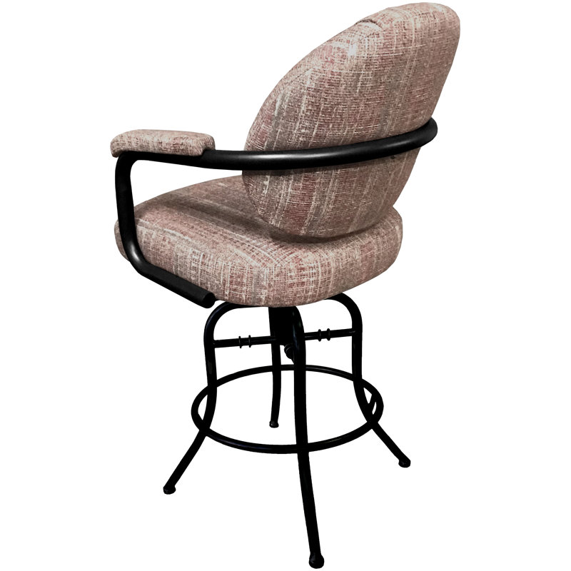 Tabouret de bar et de comptoir pivotant 26 po Radell, Rouge très clair, Tabouret de comptoir (siège d'une hauteur de 26 p