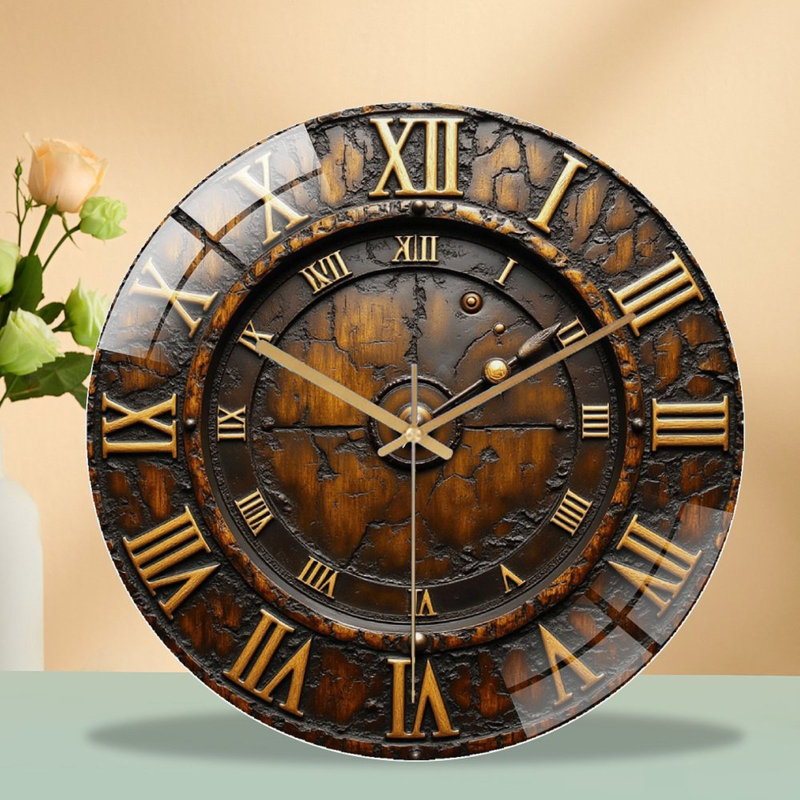 Horloge murale rétro vintage 12 po