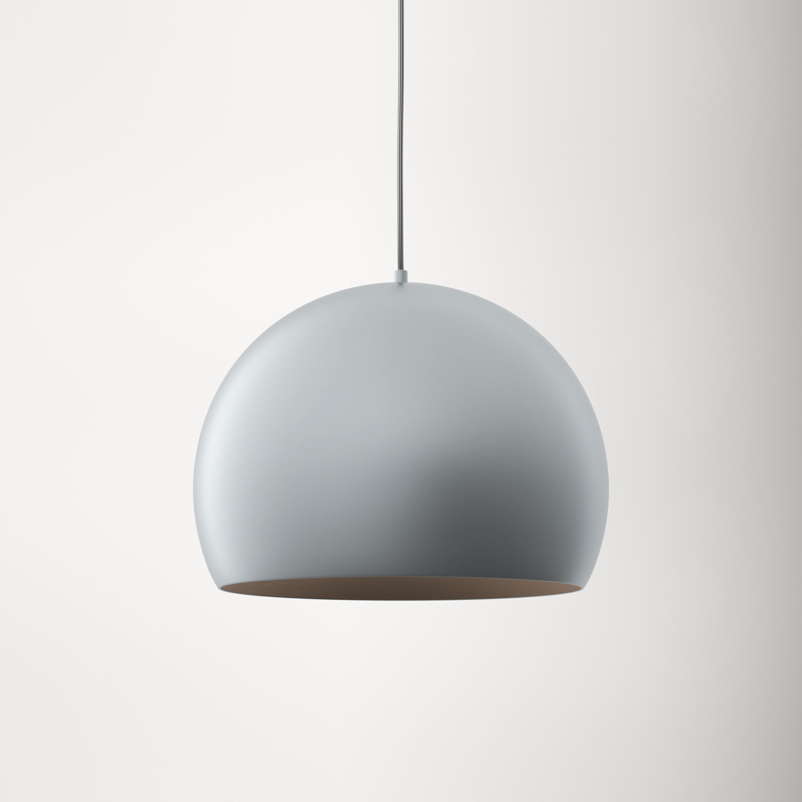 Nelle Single Light Metal Dimmable LED Pendant, Dark Gray/Coffee, 11.75" H x 15.75" W x 15.75" D