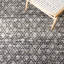 Tapis en laine / coton tissé à la main Natura en noir / ivoire-296672259