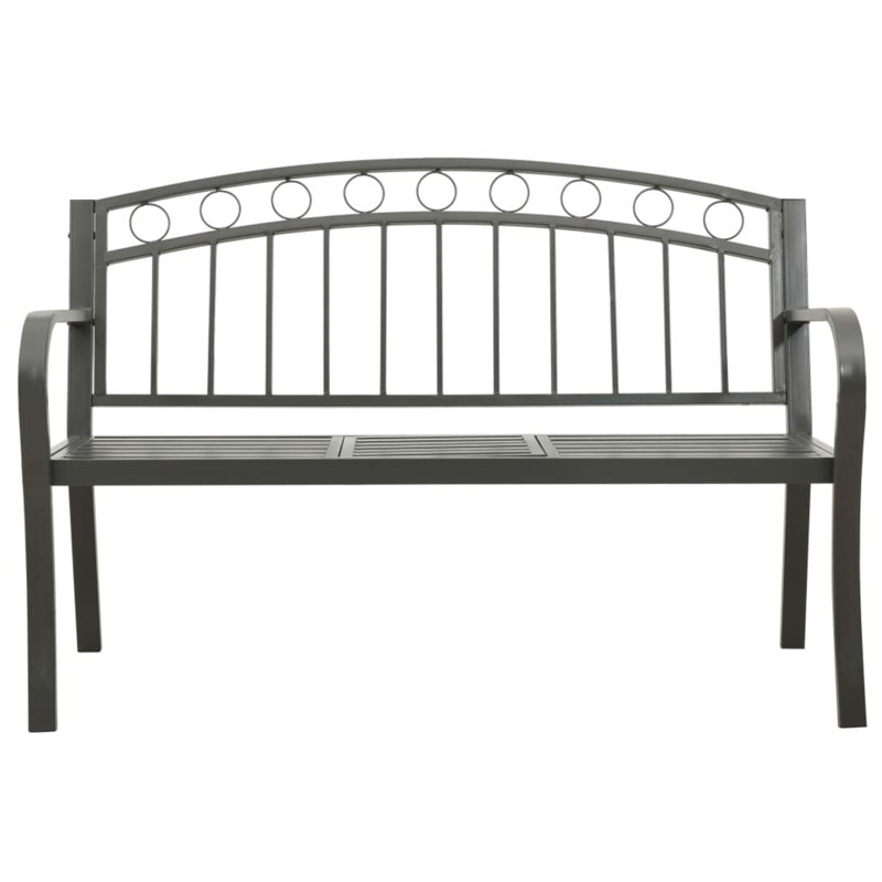 Banc de jardin en acier Brac, gris