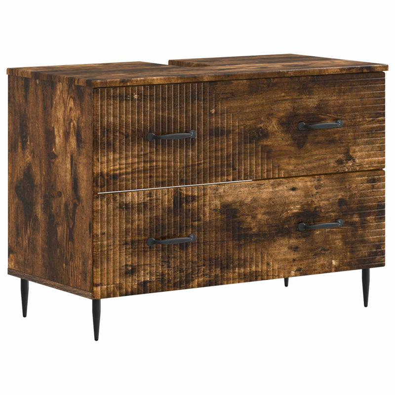 Under Sink Cabinet, Smoked Oak