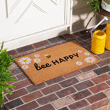 Non-Slip Floral Outdoor Doormat