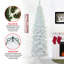 Arbre à guirlandes de Noël blanches irisées-33351577