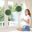 27.00cm Faux Topiary in Macrame Hanger