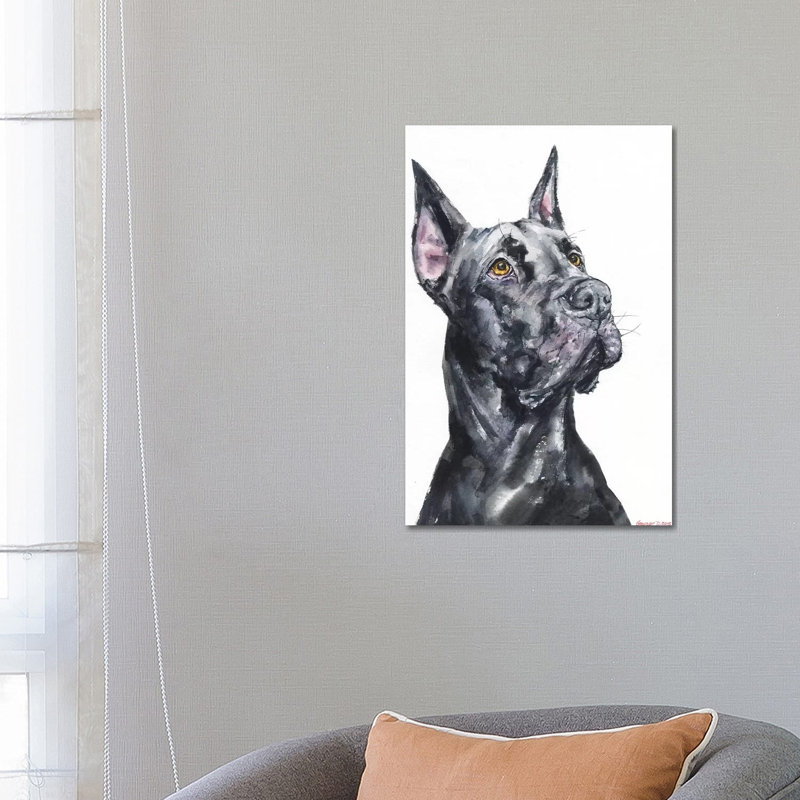 Great Dane by George Dyachenko - Wrapped Canvas Painting, 66.04 cm H x 45.72 cm W x 3.175 cm D