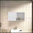 FM FURNITURE Wall-Mounted Bathroom Cabinet With Hidden Storage And Open Compartment, White